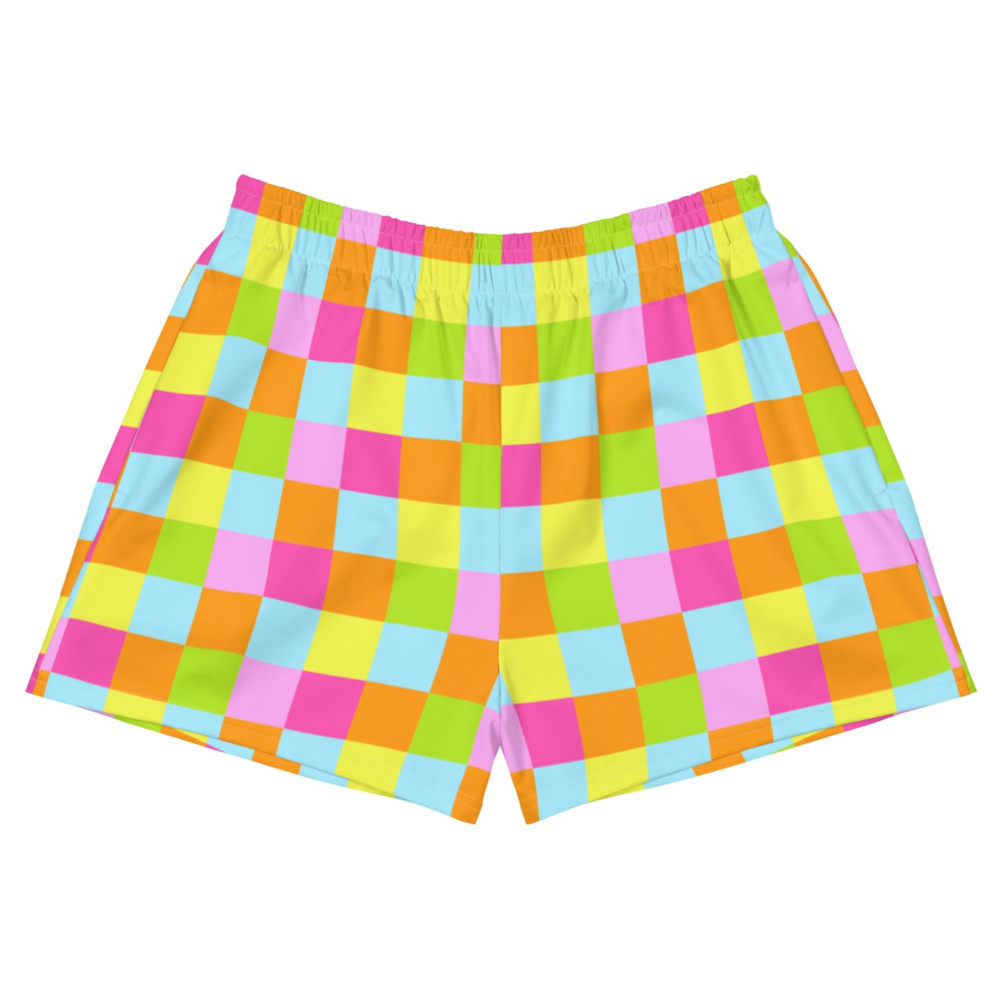 Vibrancy Checkered Women’s Athletic Shorts