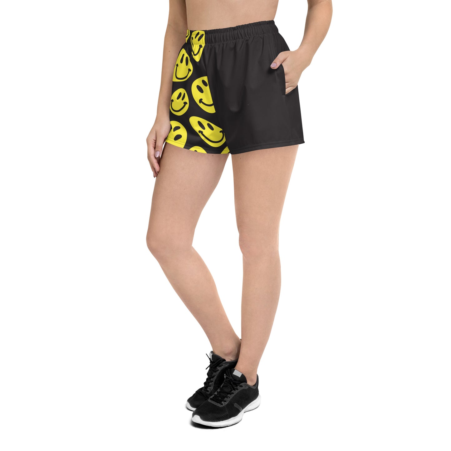 Trippy Split Smiles Women’s Athletic Shorts