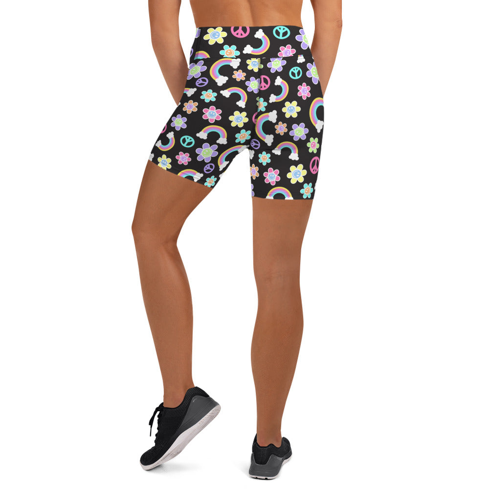 PLUR Power Yoga Shorts