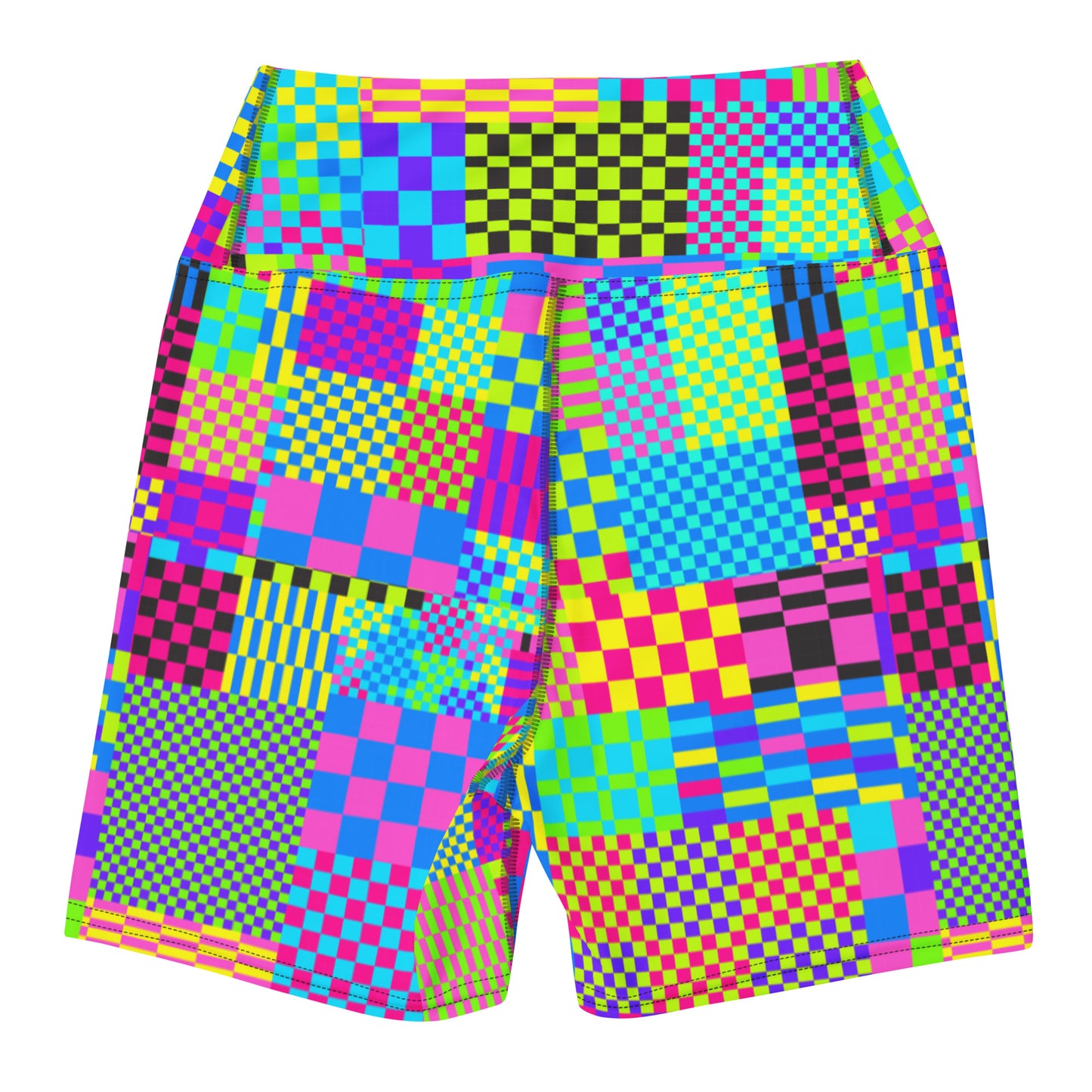 Glitch Yoga Shorts