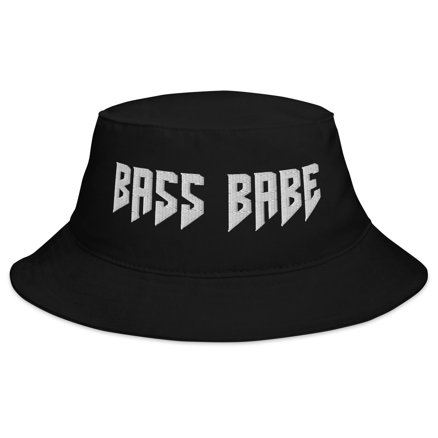 Bass Babe White Bucket Hat