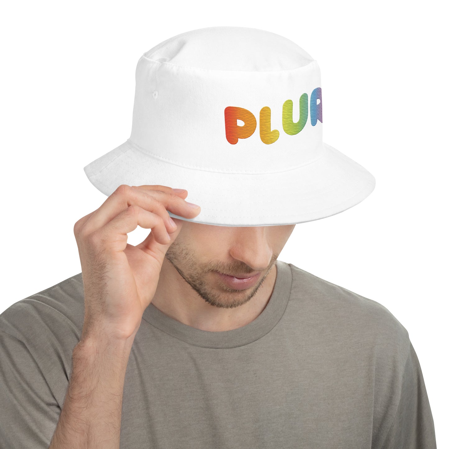 PLUR Rainbow Bucket Hat