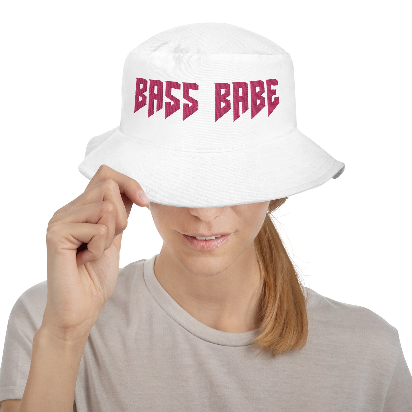 Bass Babe Pink Bucket Hat