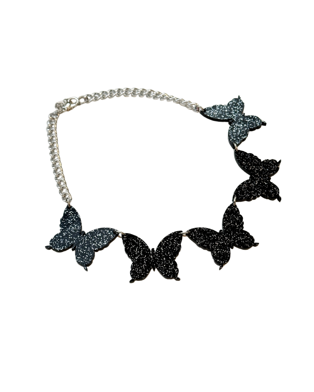 Glitter Butterfly Choker