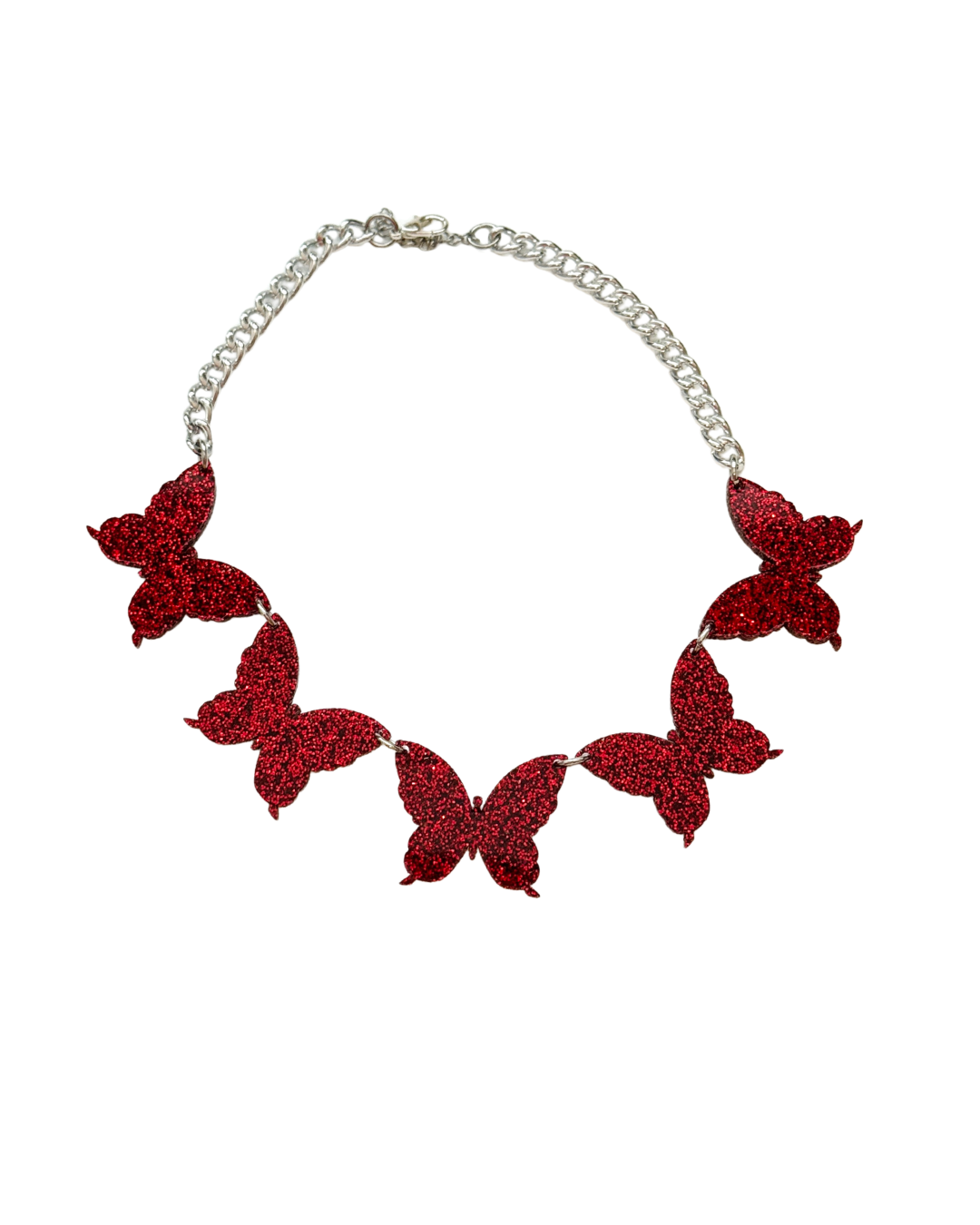 Glitter Butterfly Choker