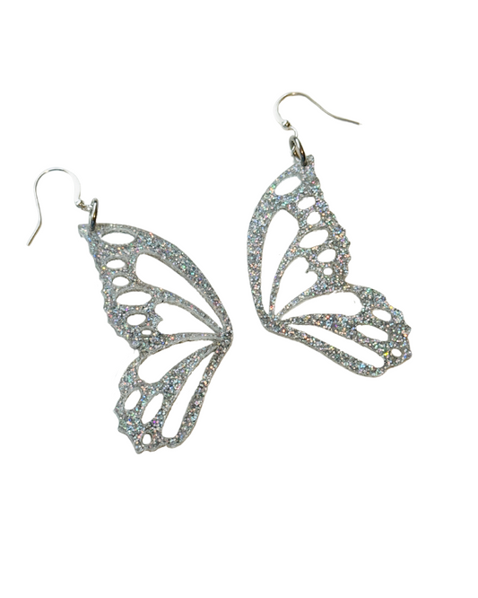 Glitter Butterfly Earrings