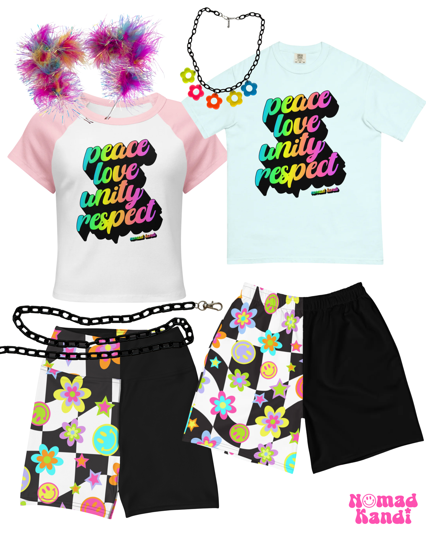 PLUR Rainbow Heavyweight T-shirt