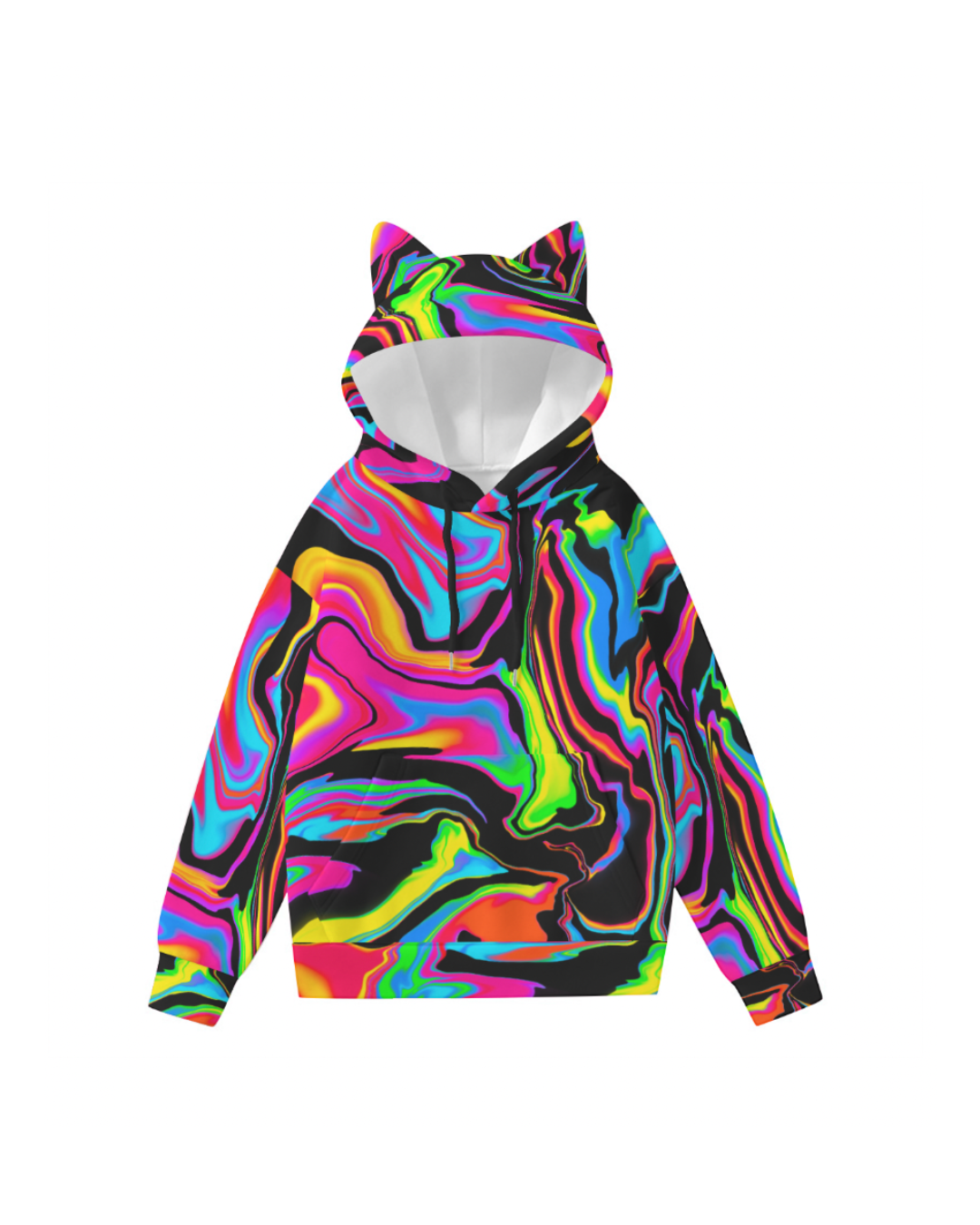 Marble Kitty Hoodie