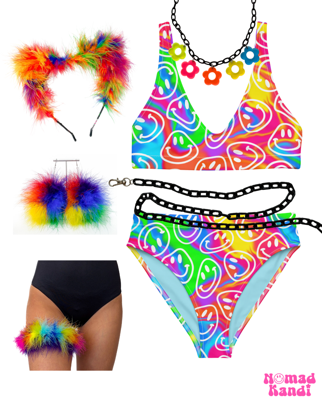 Liquid Smiles Smiles High-Waisted Bikini Bottom