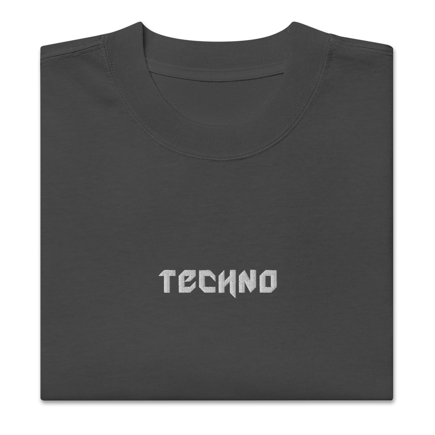 Techno Oversized Faded T-shirt