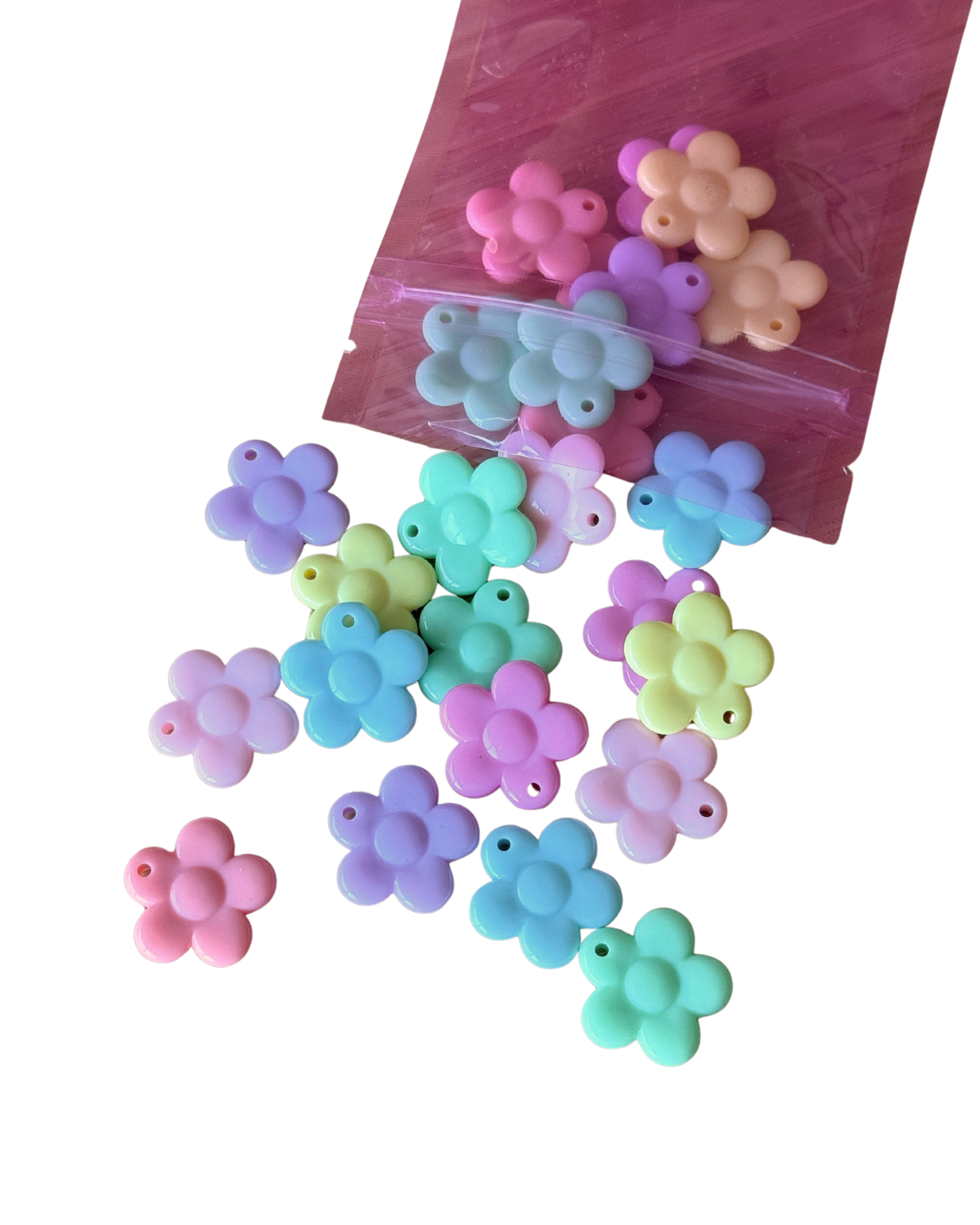 Pastel Daisy Charms