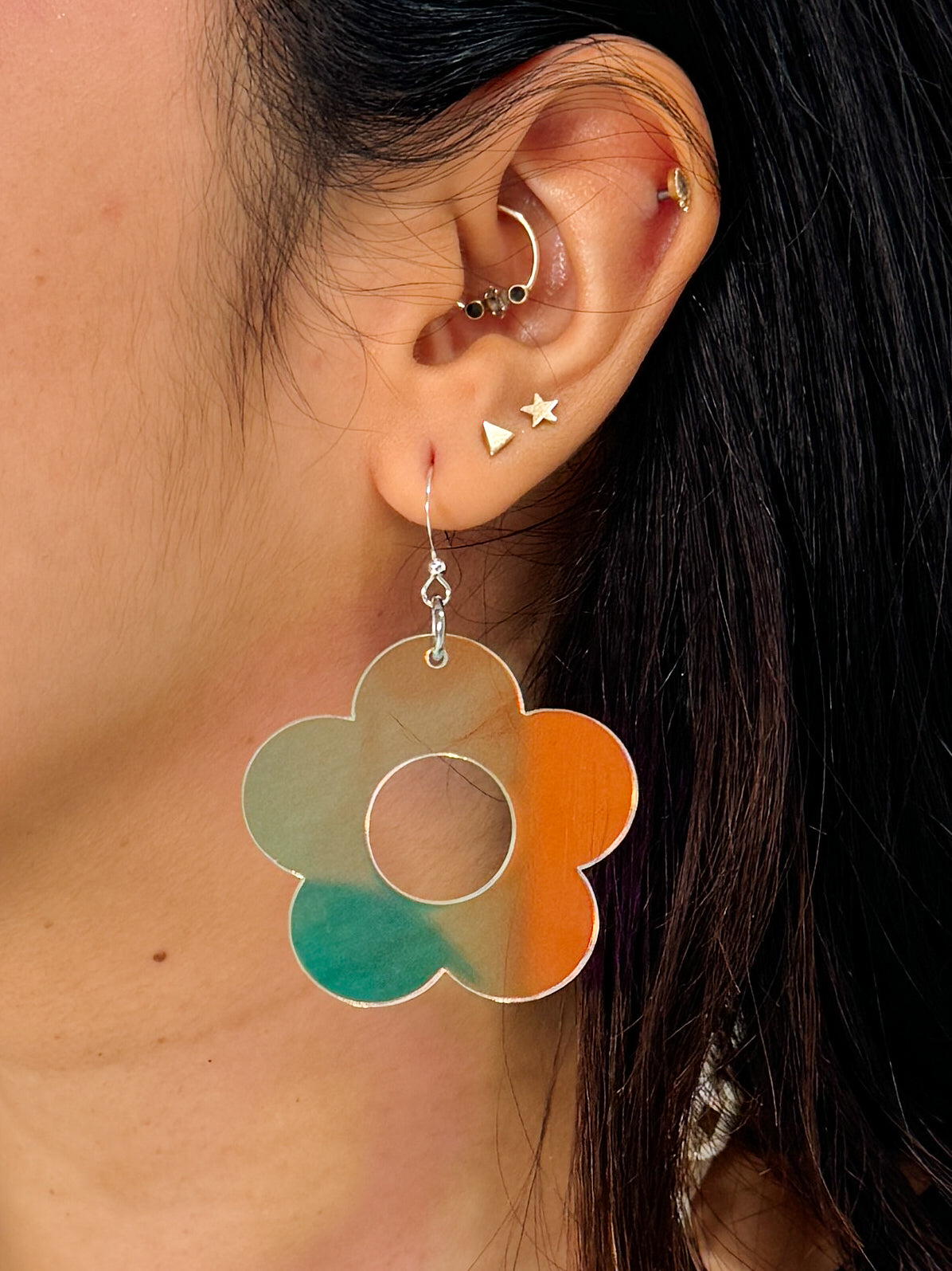 Daisy Iridescent Earrings