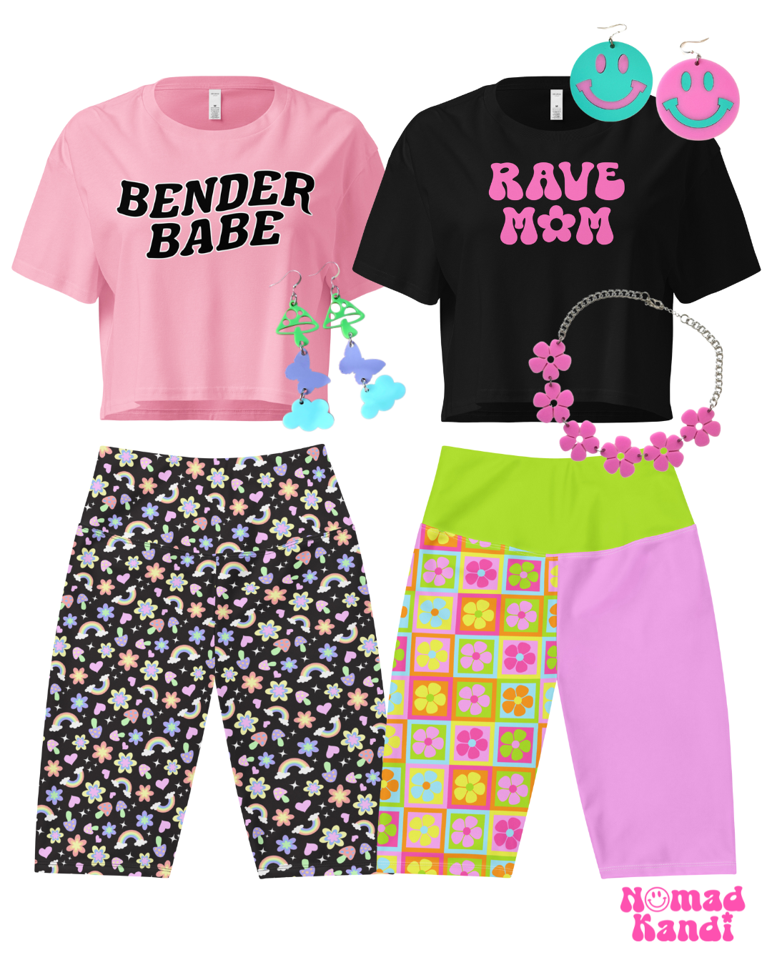 Rave Mom Pink Crop Top