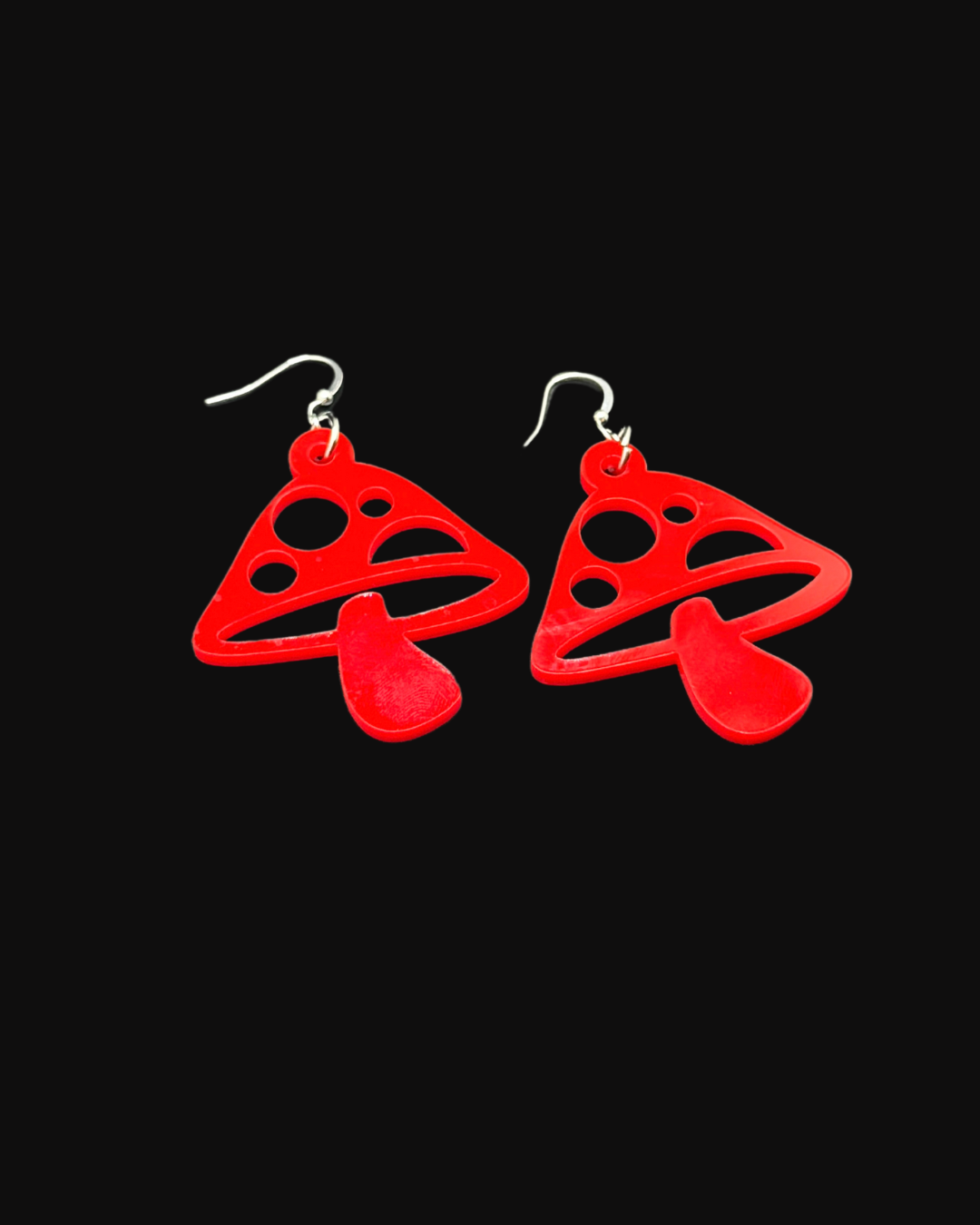 Trippy Mushroom Earrings