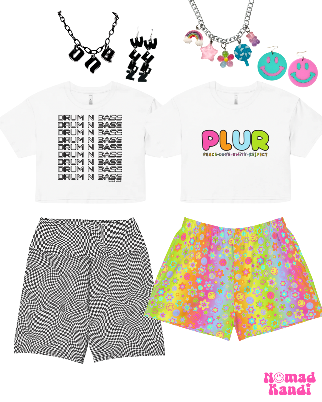 PLUR Bright Crop Top