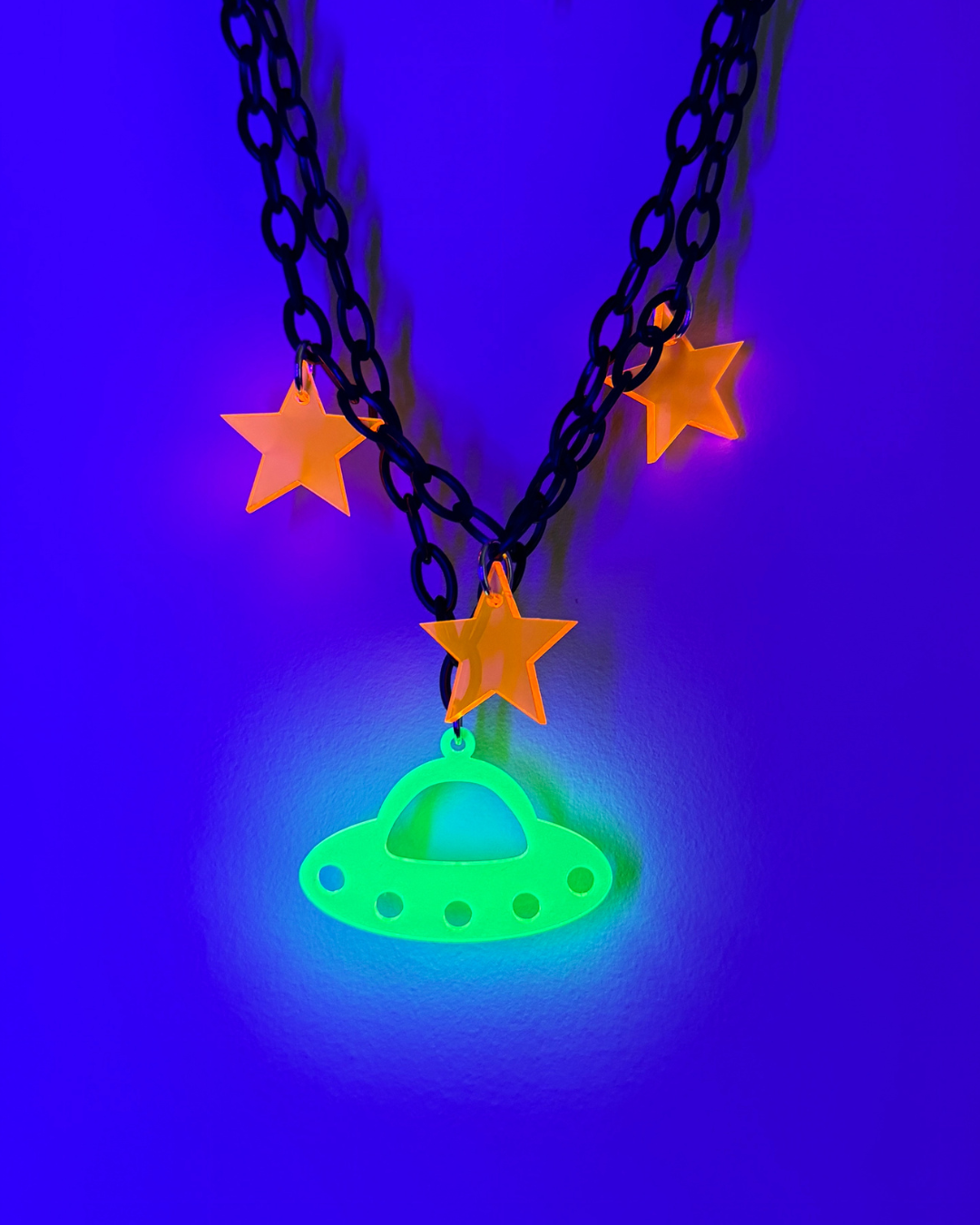 Neon Star Choker