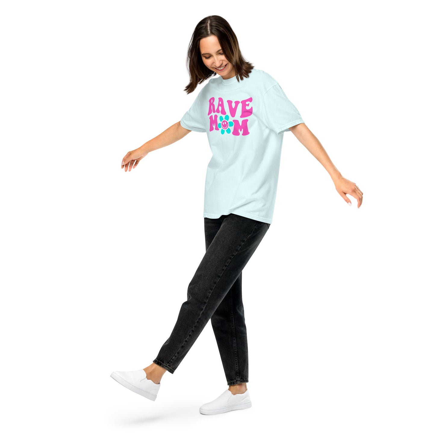 Rave Mom Flower Heavyweight T-shirt