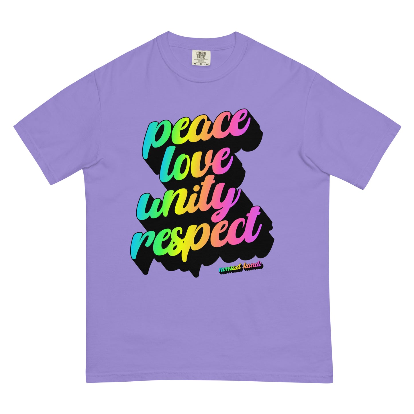 PLUR Rainbow Heavyweight T-shirt