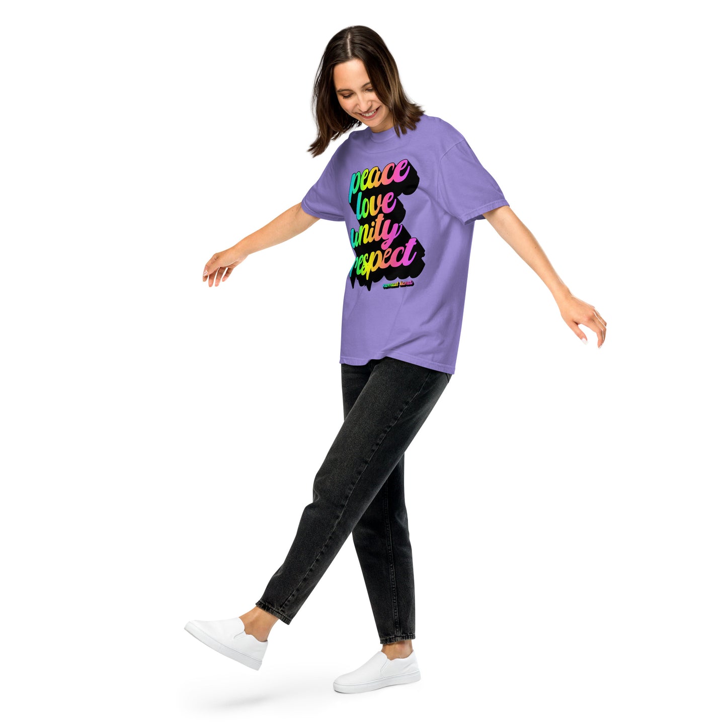 PLUR Rainbow Heavyweight T-shirt