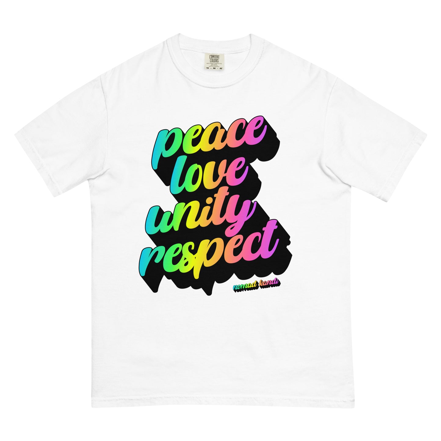 PLUR Rainbow Heavyweight T-shirt