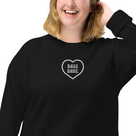 Bass Babe Embroidered Organic Raglan Sweatshirt