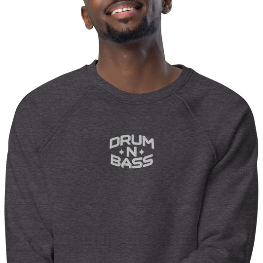 Drum N Bass Embroidered Organic Raglan Sweatshirt