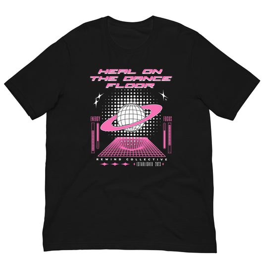 Heal on the dance floor pink T-shirt