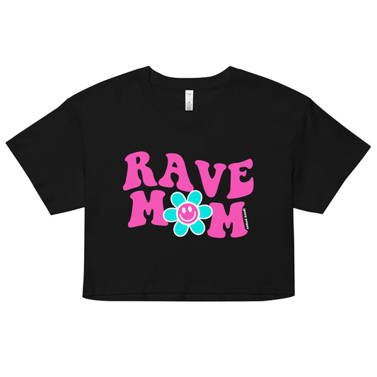 Rave Mom Flower Crop Top