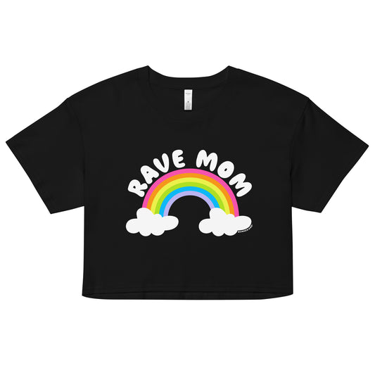 Rave Mom Rainbow Crop Top