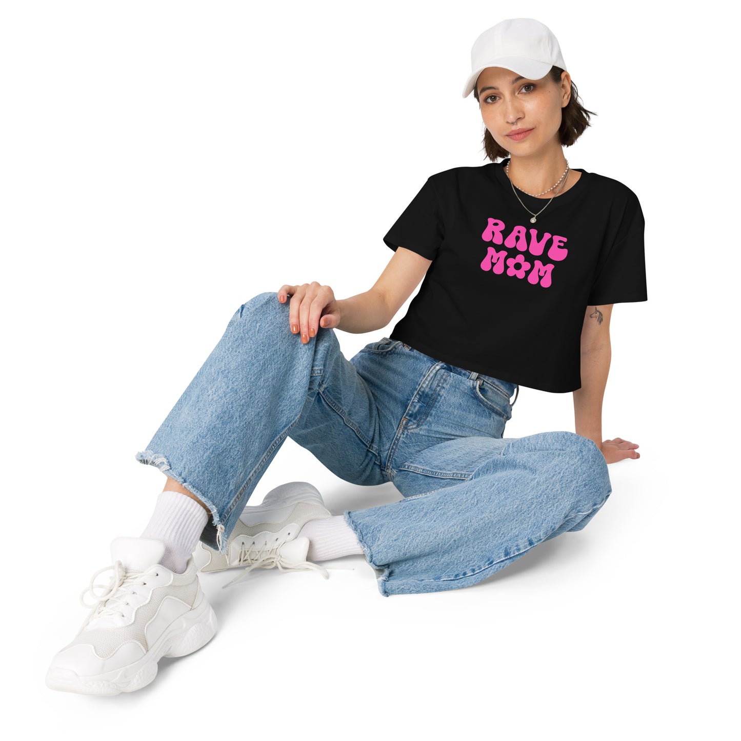 Rave Mom Pink Crop Top