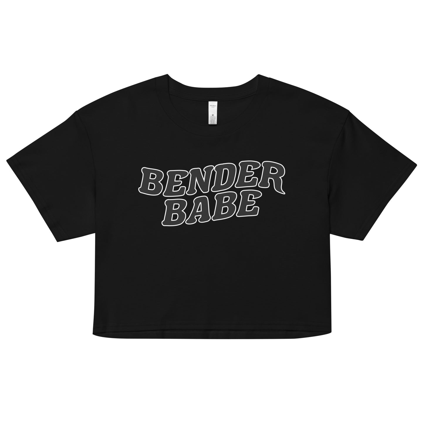 Bender Babe Black Crop Top