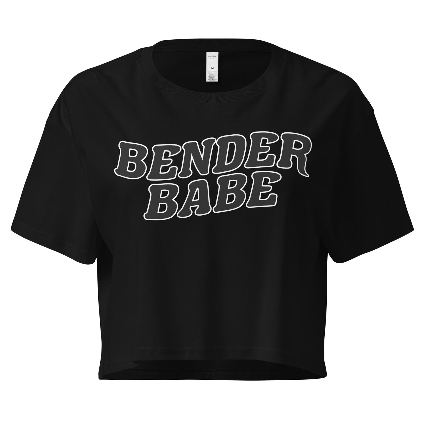 Bender Babe Black Crop Top