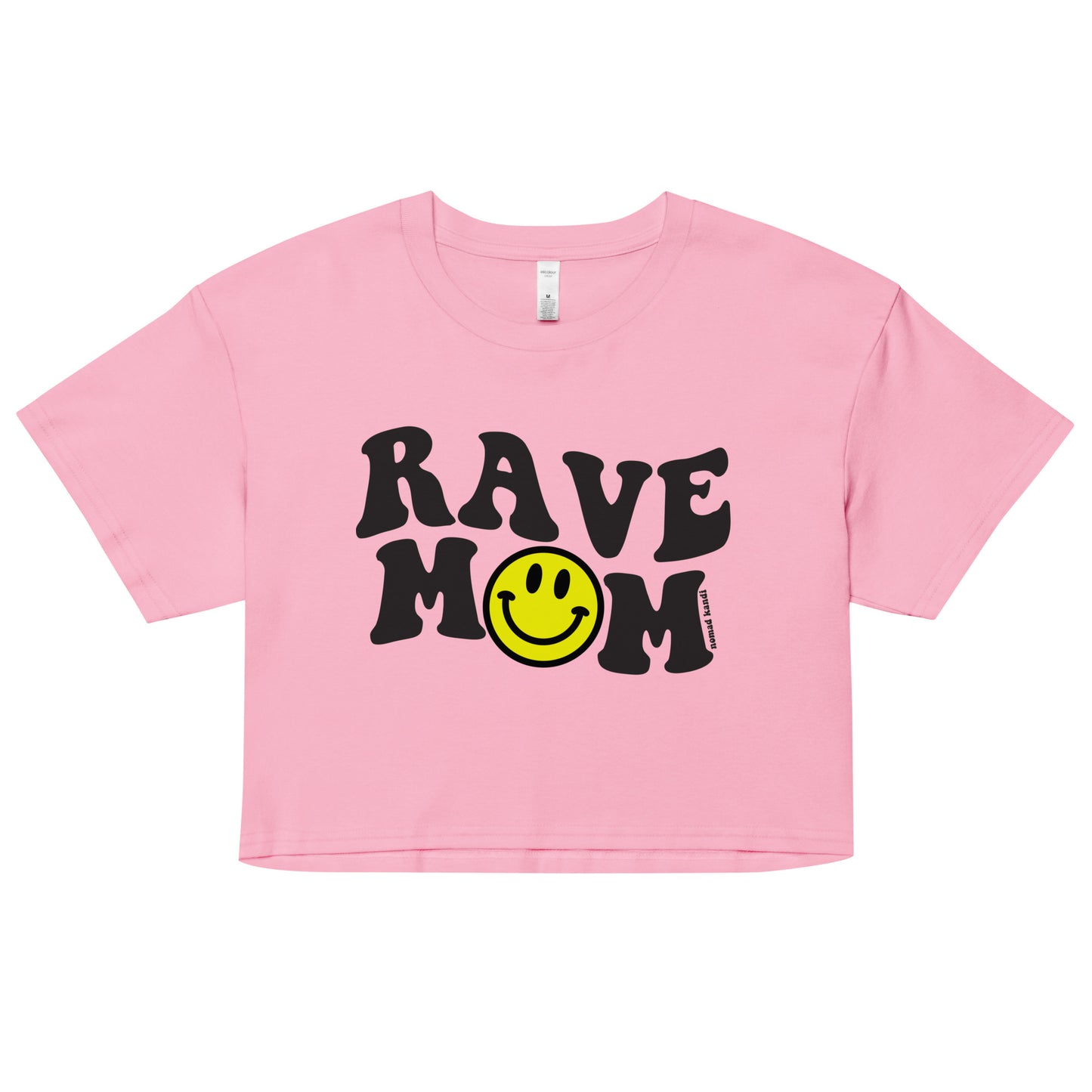 Rave Mom Smiley Crop Top