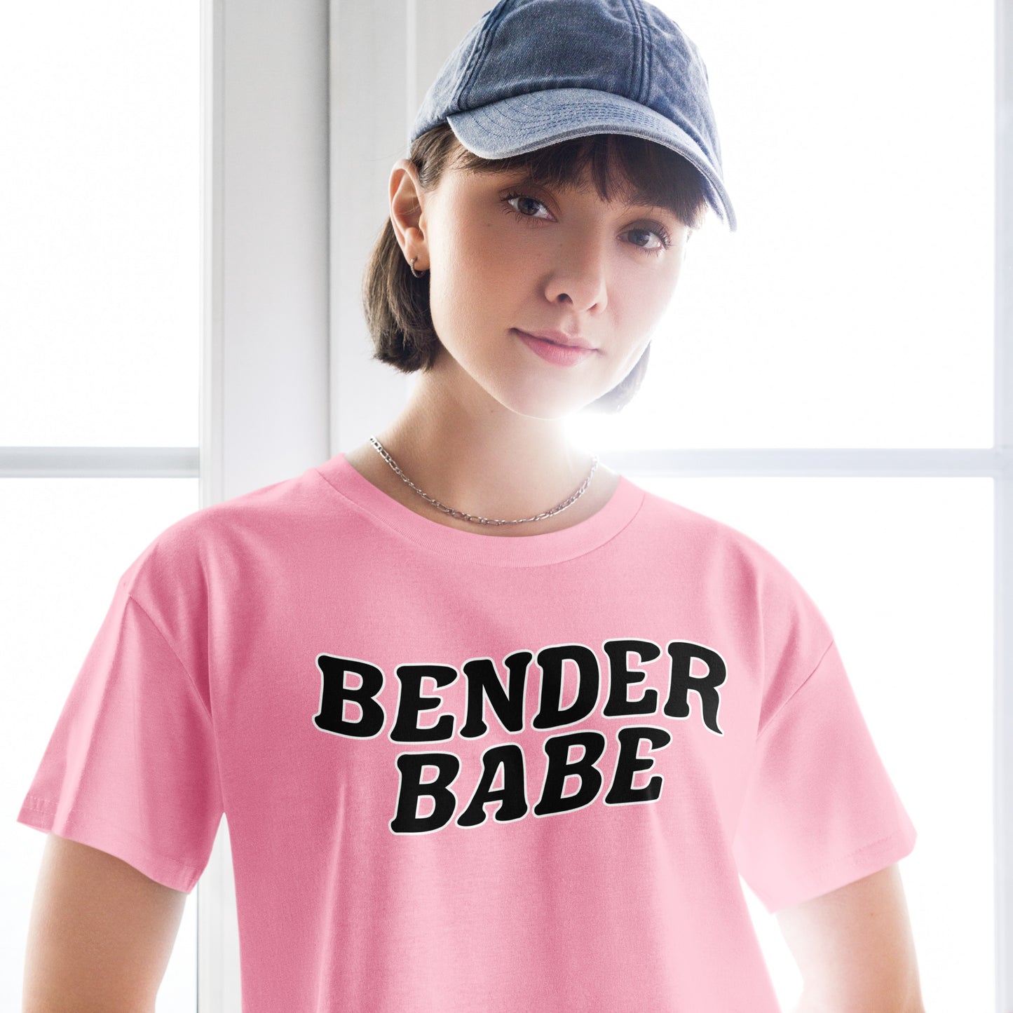 Bender Babe Black Crop Top