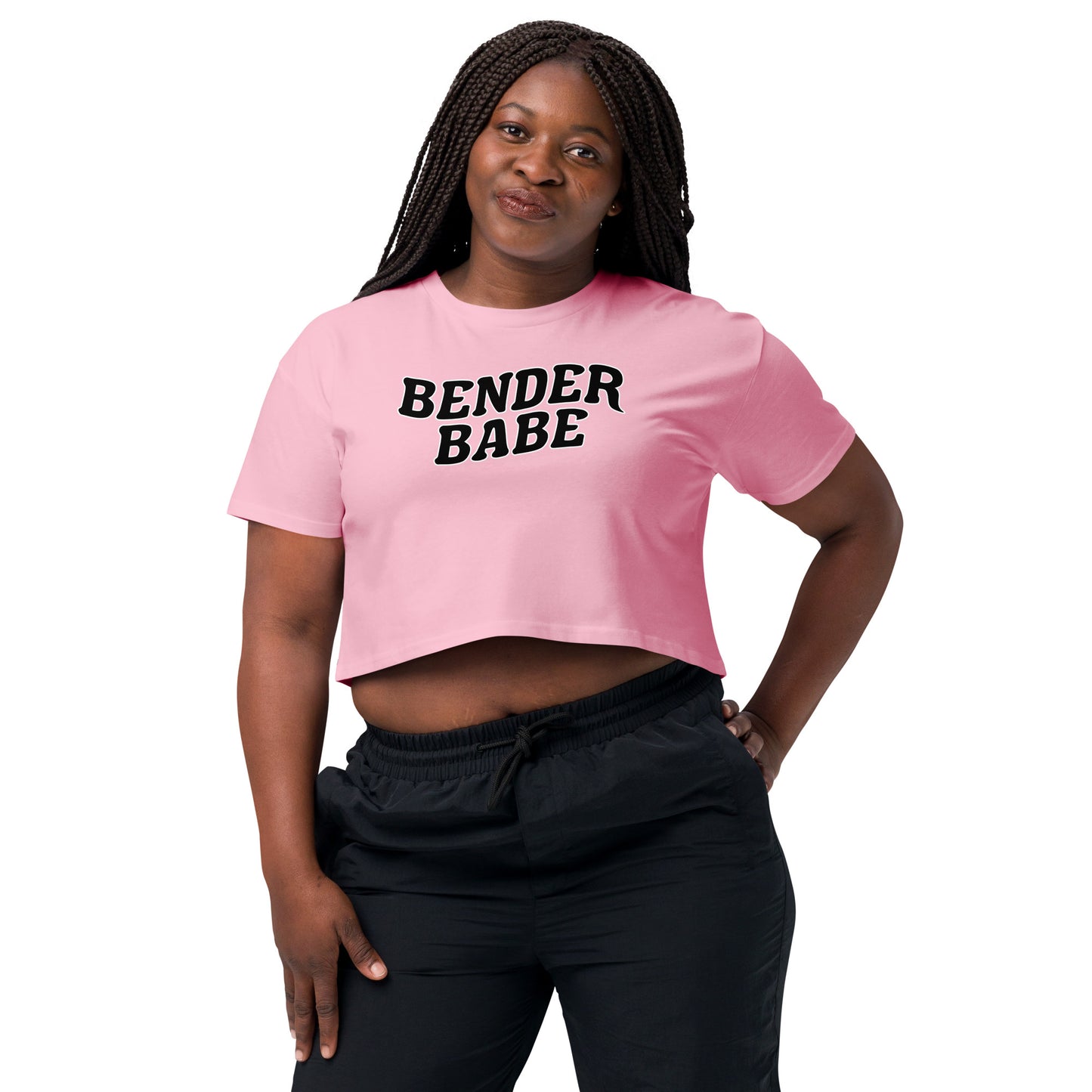 Bender Babe Black Crop Top