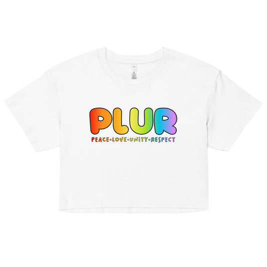 PLUR Rainbow Crop Top