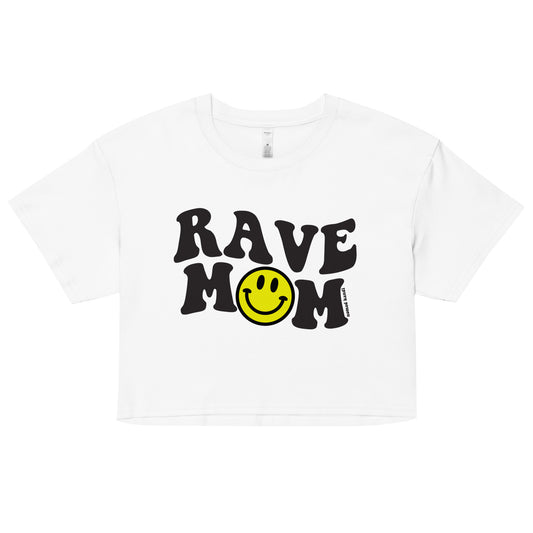 Rave Mom Smiley Crop Top