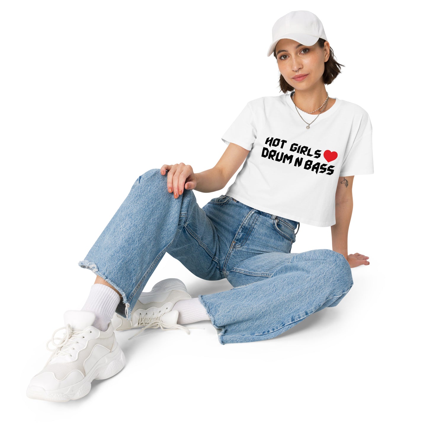 Hot Girls Love Drum and Bass Crop Top