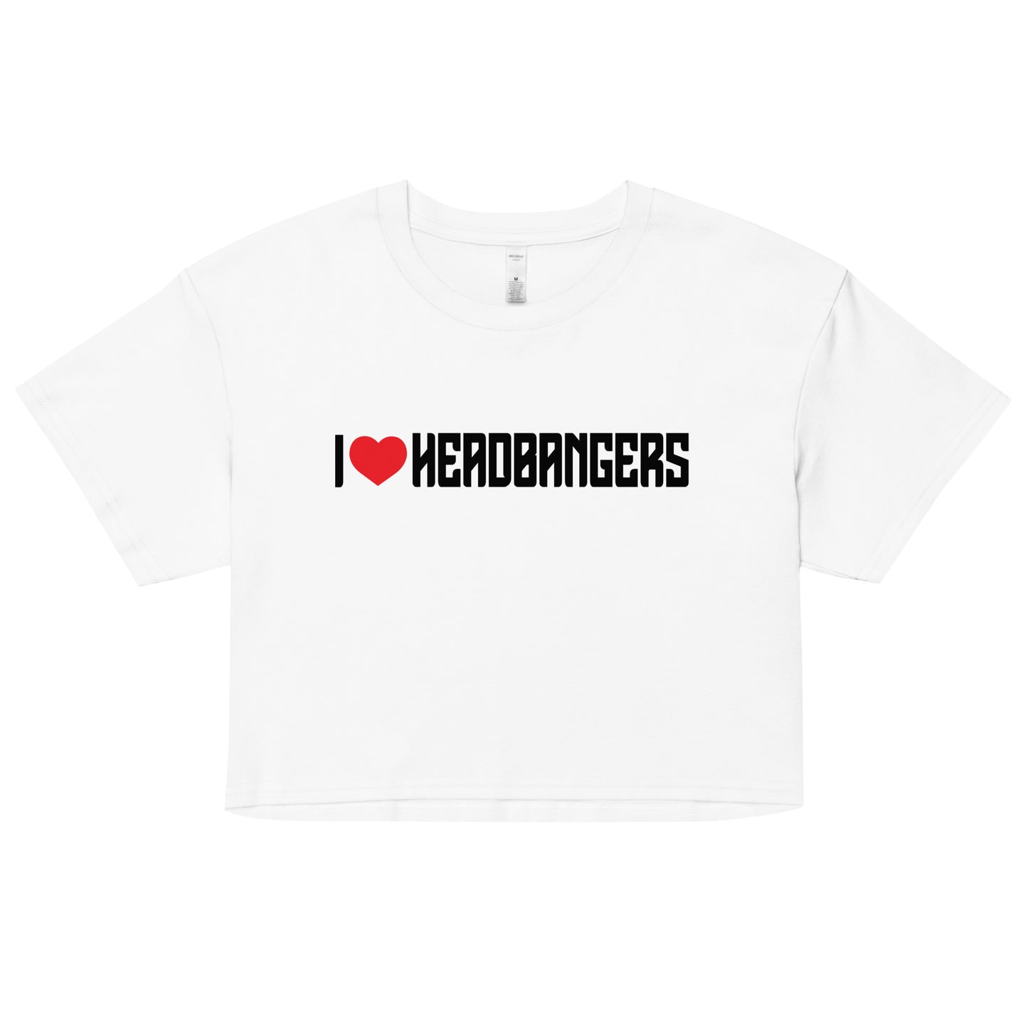 I Love Headbangers Crop Top