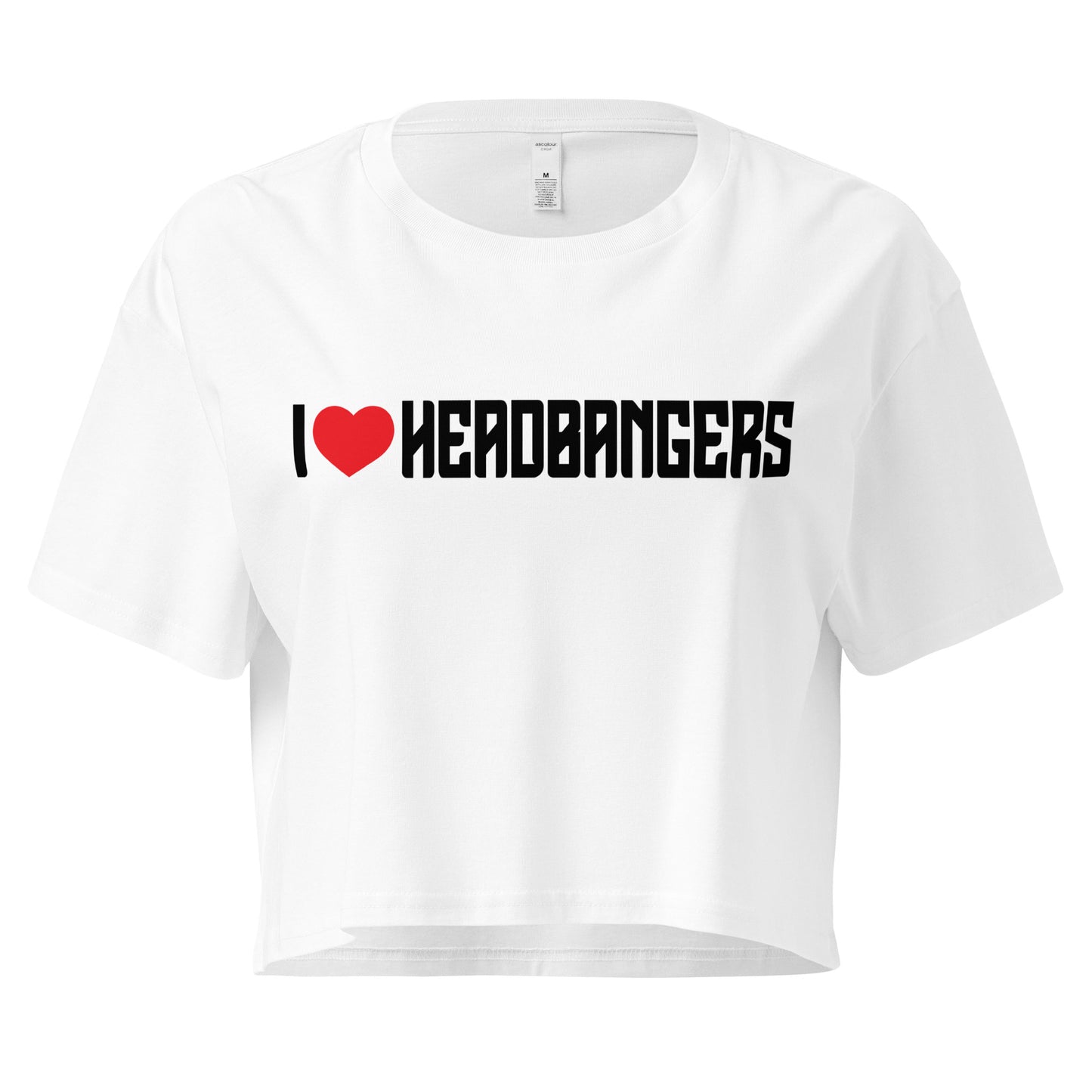 I Love Headbangers Crop Top