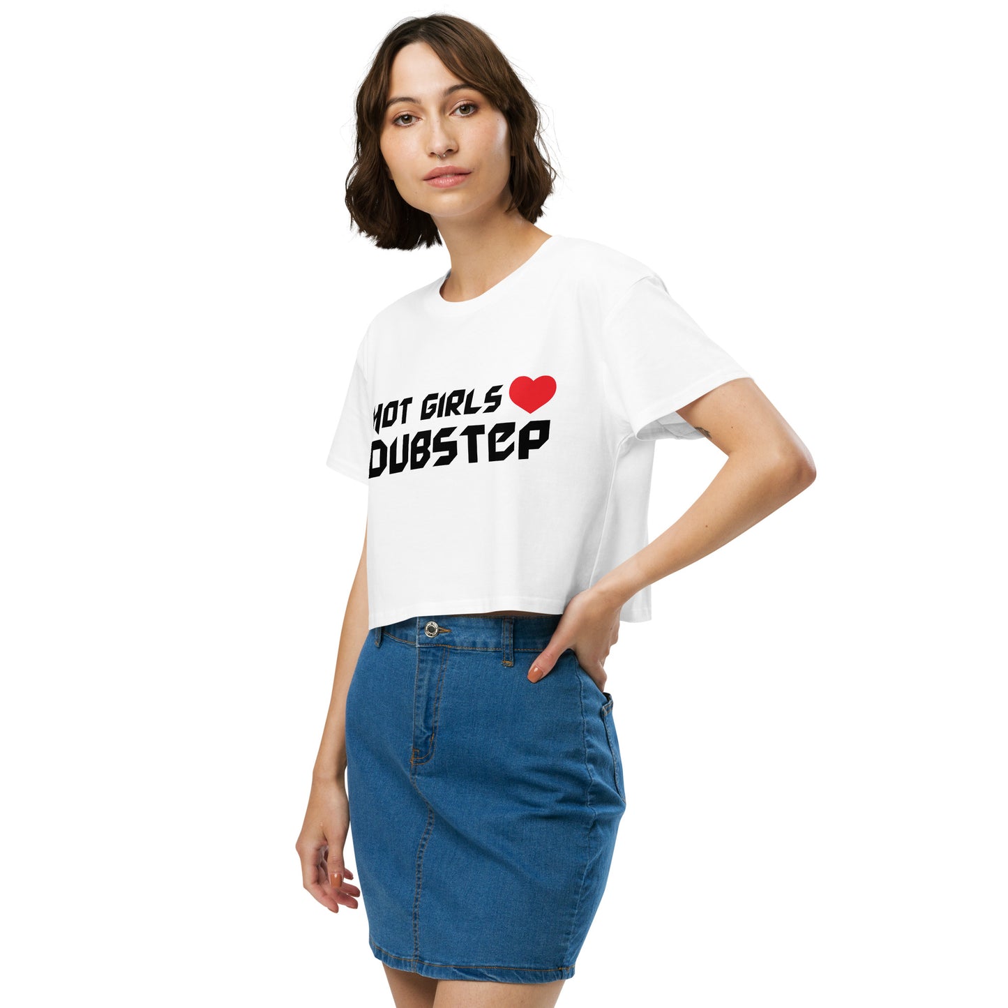 Hot Girls Love Dubstep Crop Top