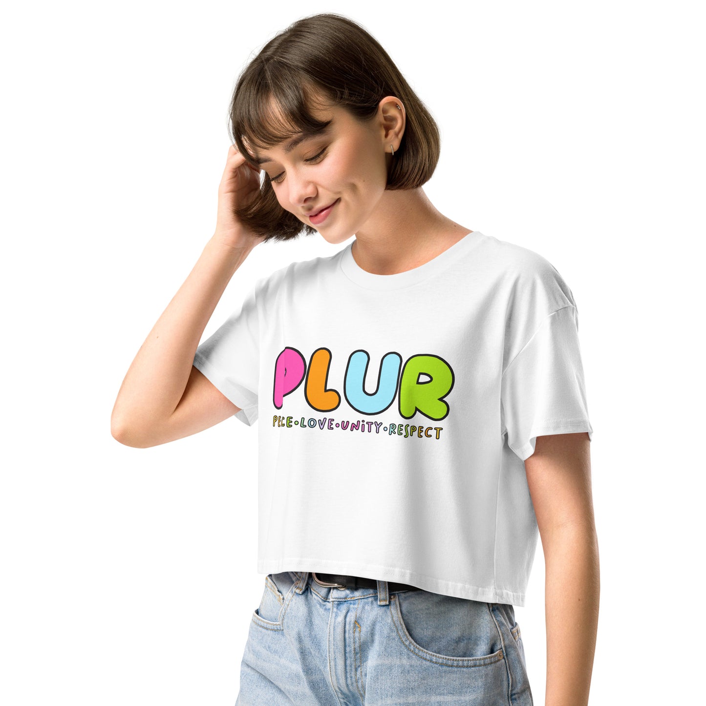 PLUR Bright Crop Top