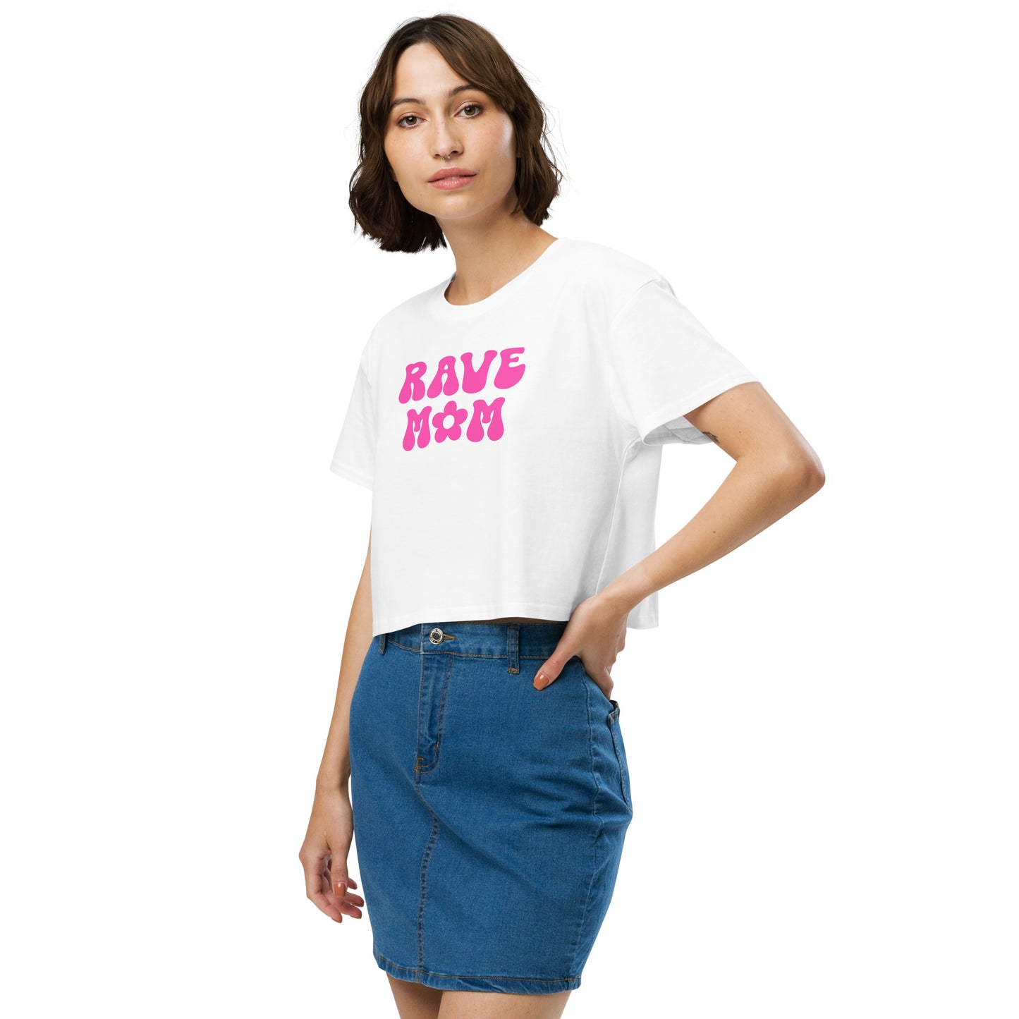 Rave Mom Pink Crop Top