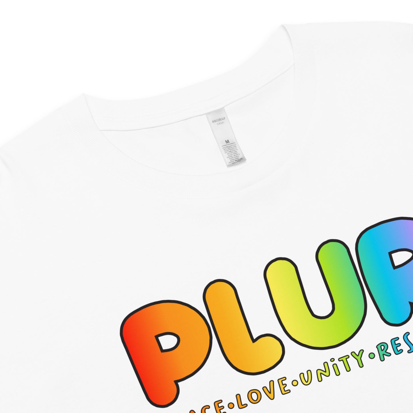 PLUR Rainbow Crop Top