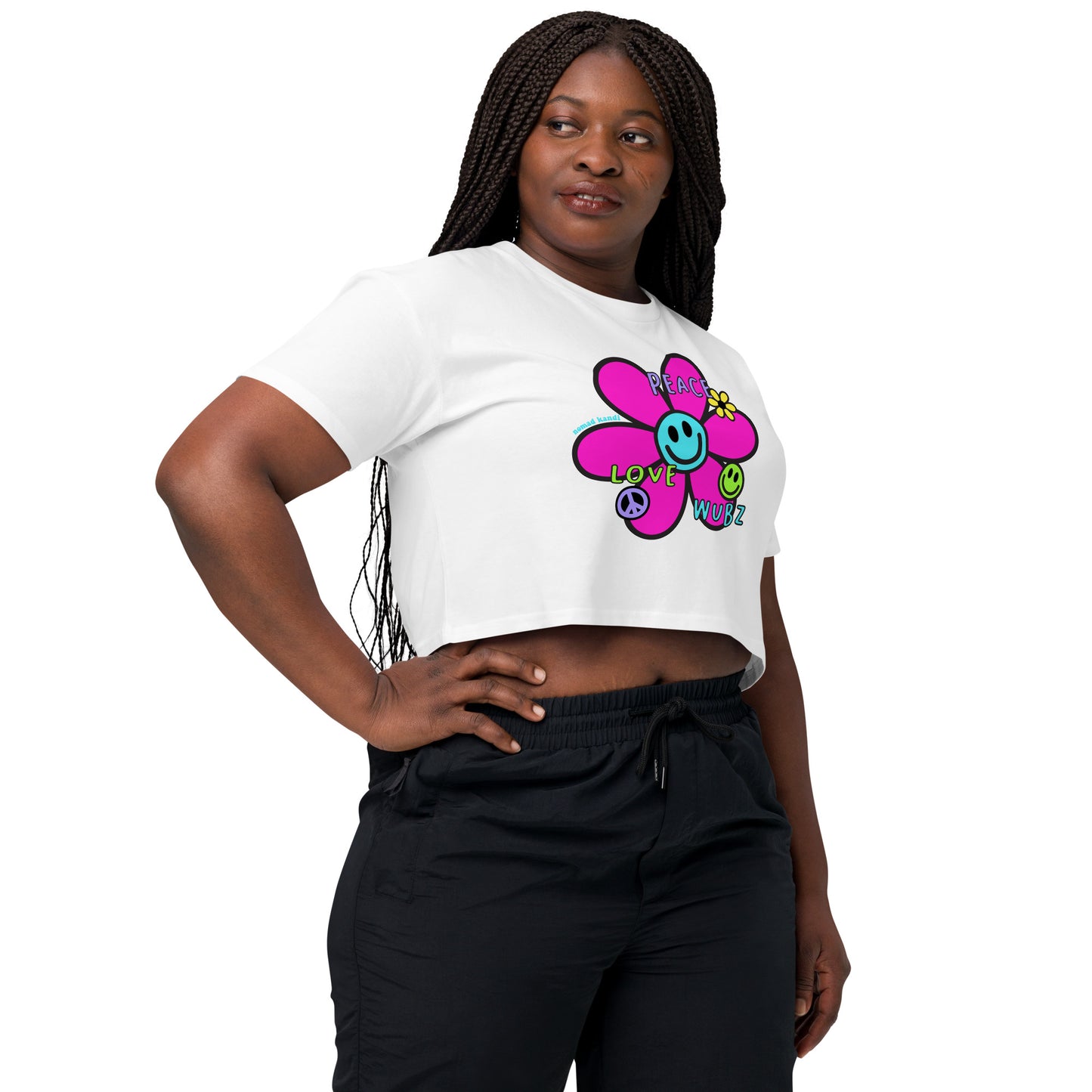 Peace Love Wubz Flower Crop Top