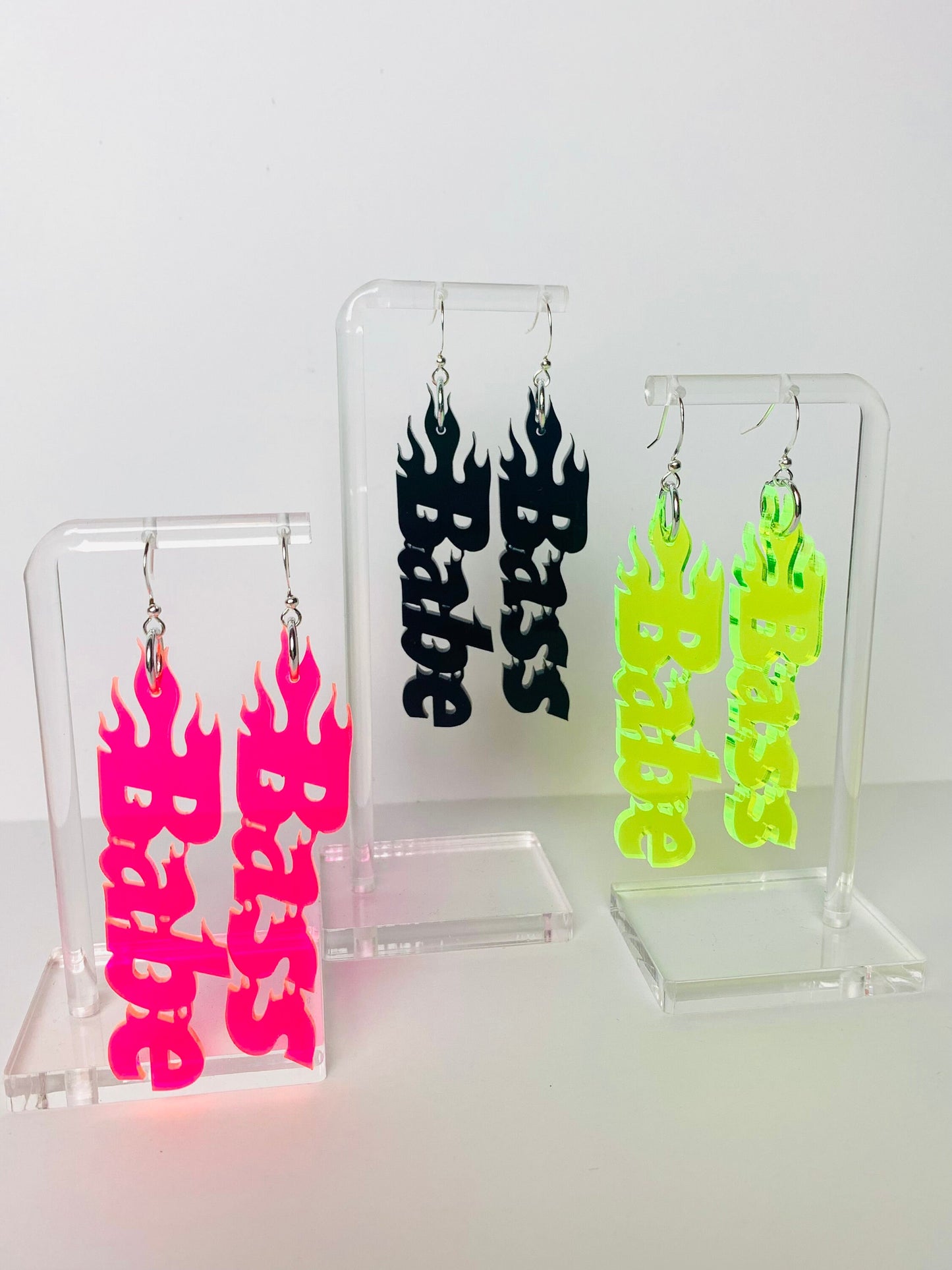 Bass Babe Flame Earrings