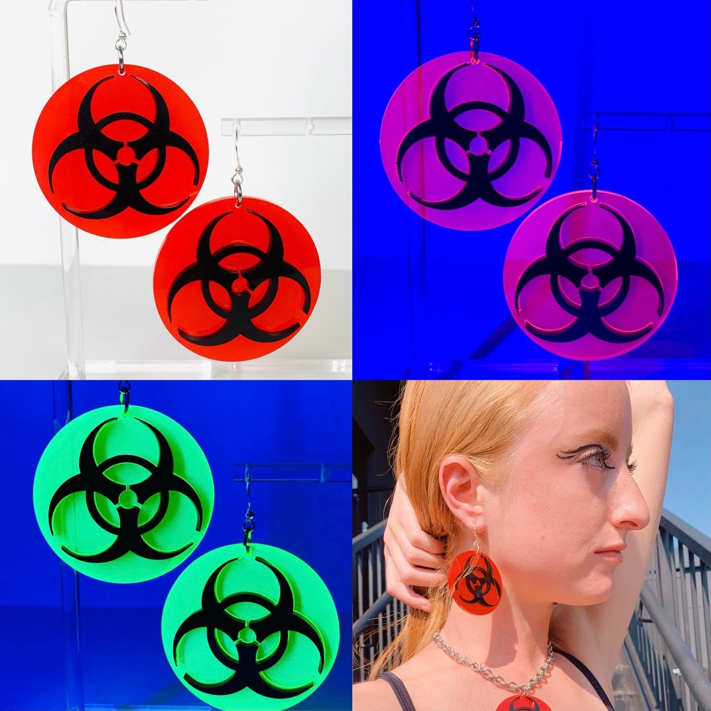 Biohazard Earrings