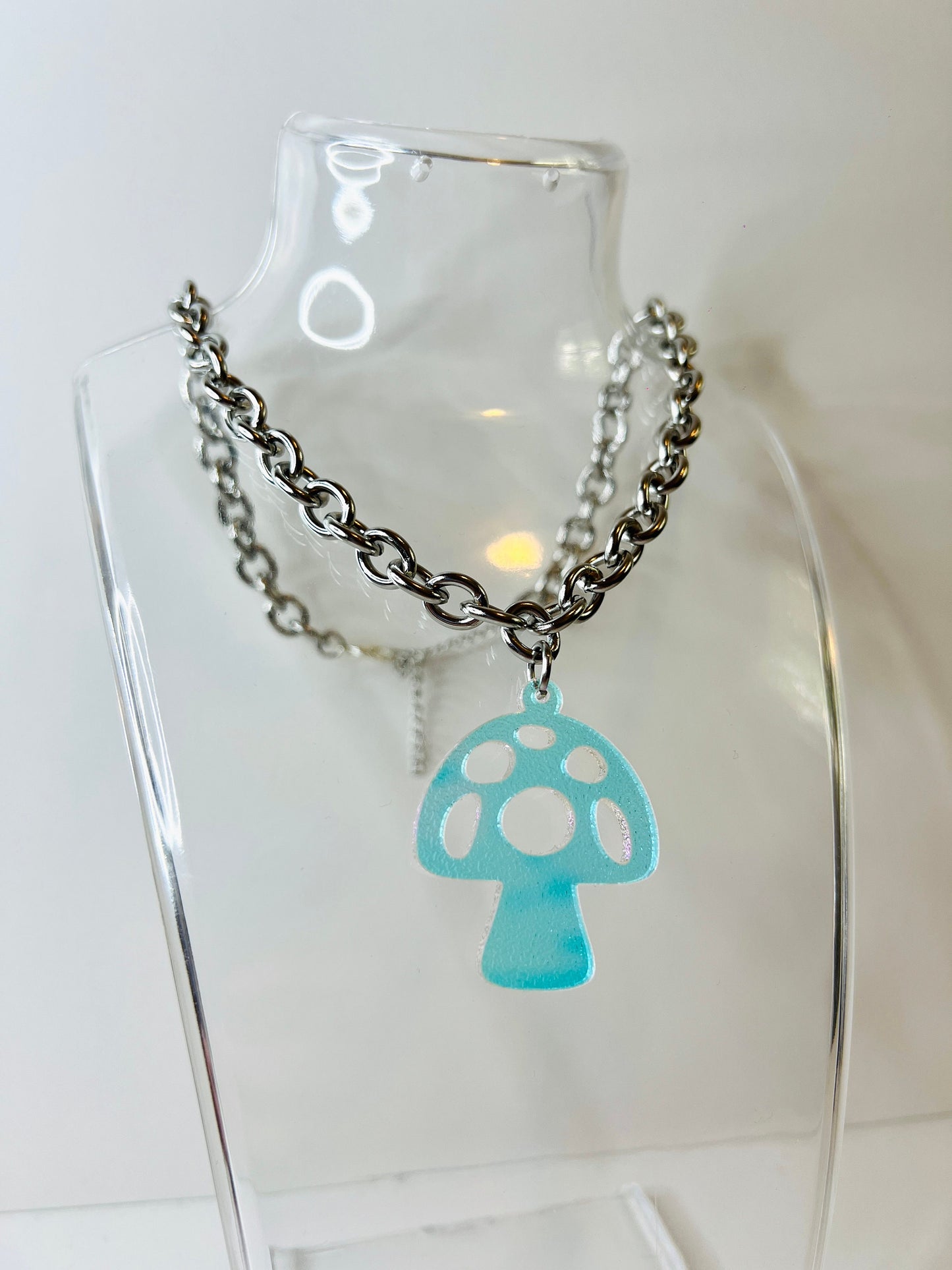 Iridescent Mushroom Choker