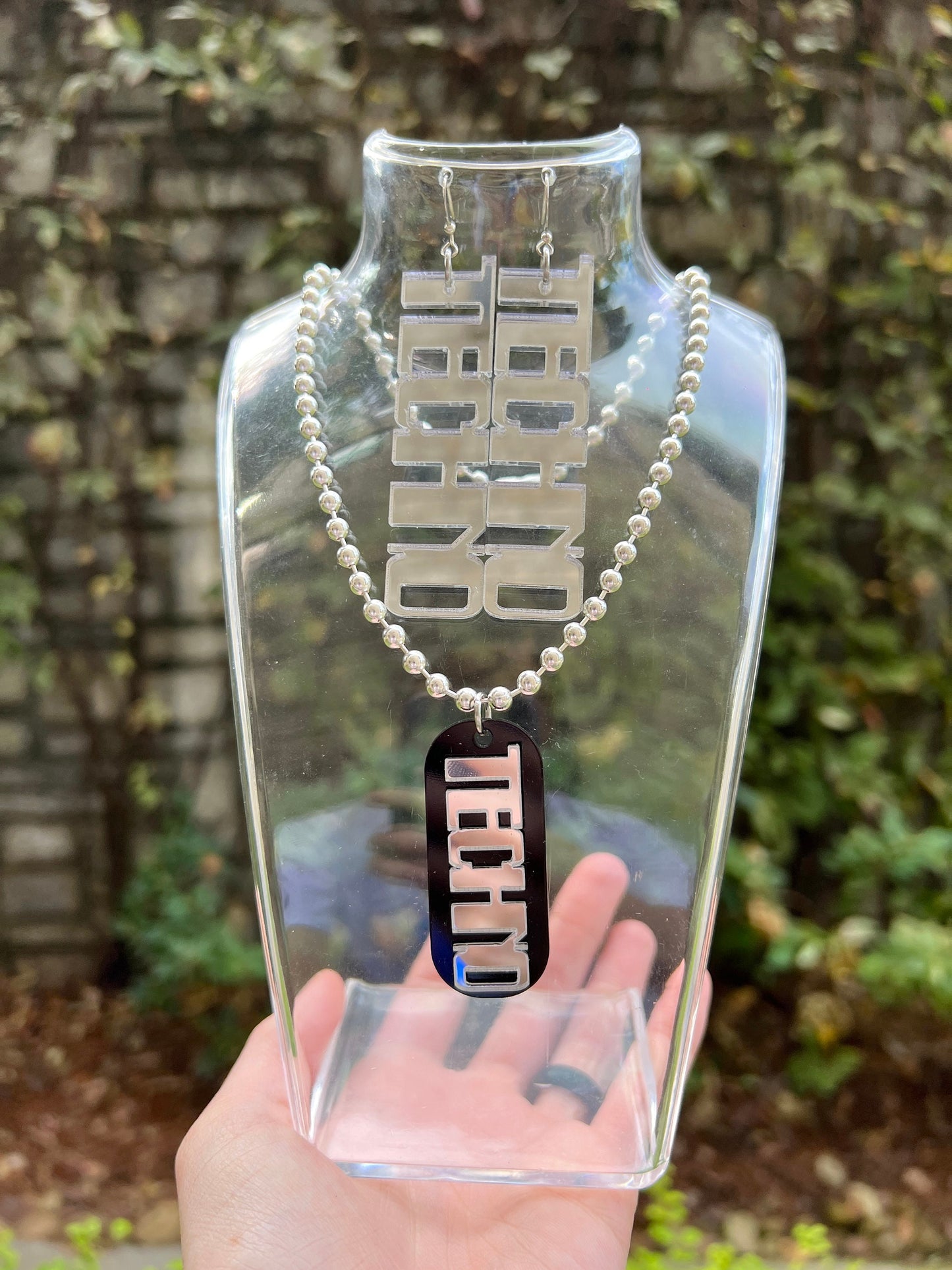 Techno Dog Tag Necklace