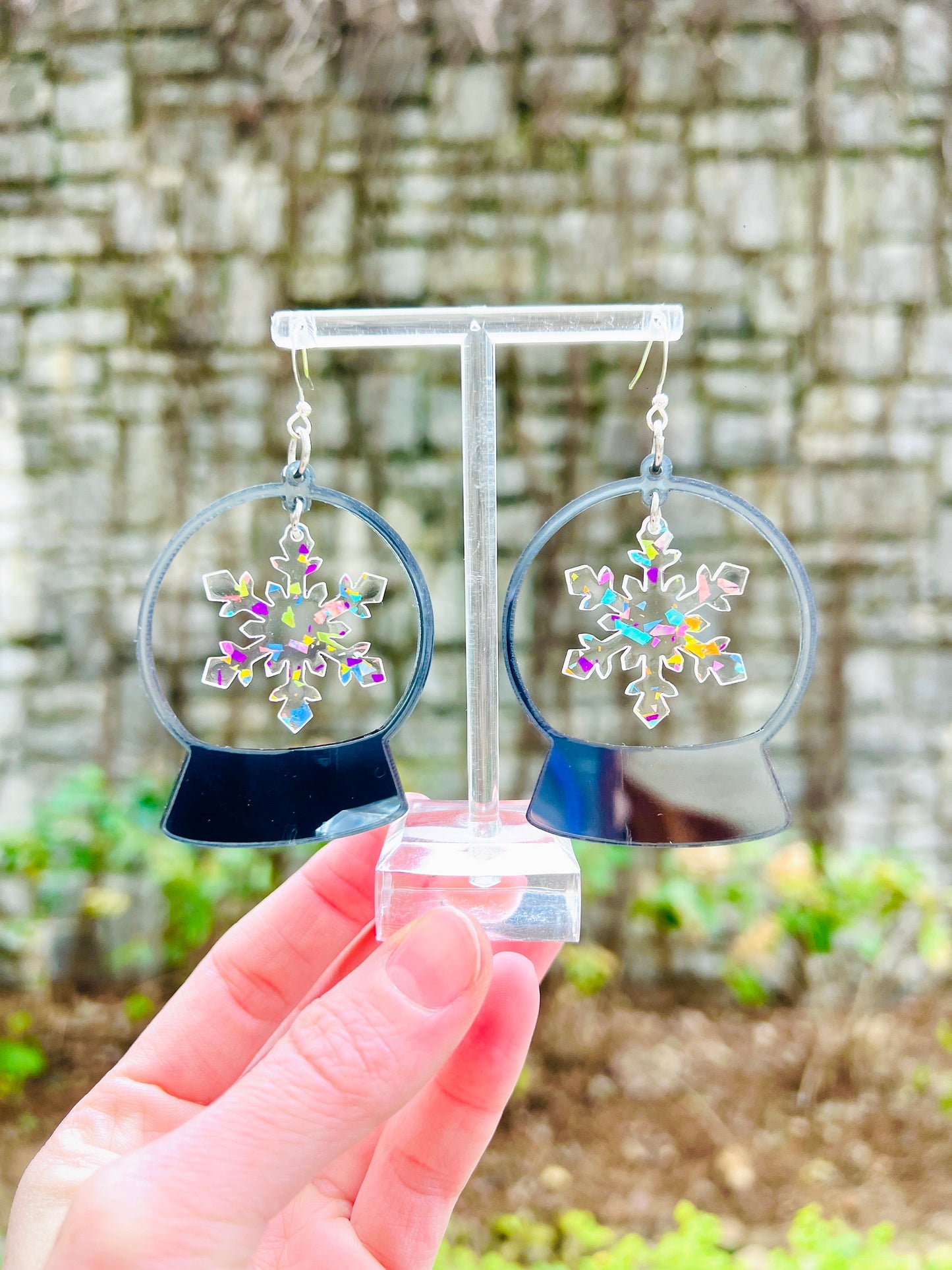 Snow Globe Earrings